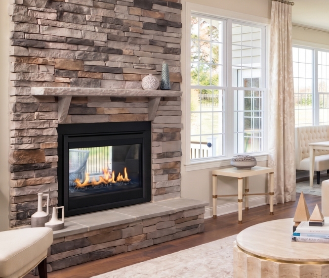Majestic 36-inch Twilight Modern Indoor Outdoor See-Through Direct Vent Gas Fireplace