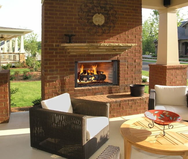 Majestic Villawood Traditional Outdoor Wood Burning Fireplace