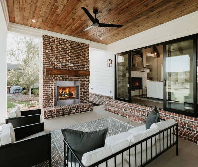 Majestic Villawood Traditional Outdoor Wood Burning Fireplace