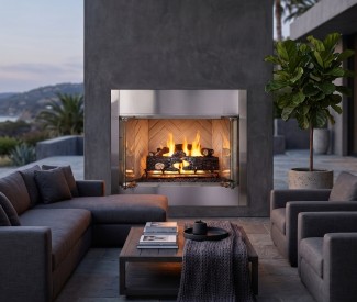 Majestic Villawood Herringbone Outdoor Wood Burning Fireplace