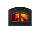 Majestic WarmMajic II Wood Burning Fireplace with Black Cabinet Style Doors 