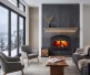 Majestic WarmMajic II Wood Burning Fireplace with Black Cabinet Style Doors 