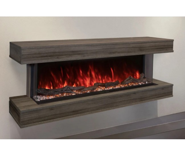 Modern Flames 44-inch Landscape Pro Multi Electric Fireplace with Wall Mount Cabinet 