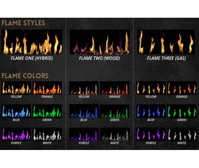 Modern Flames 60-inch Orion Multi Virtual Electric Fireplace