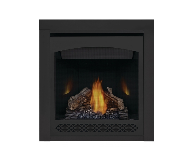Napoleon Black Heritage Design Decorative Front for 30-inch Ascent Direct Vent Gas Fireplace