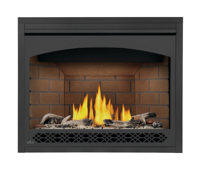 Napoleon Black Heritage Design Decorative Front for 42-inch Gas Fireplace