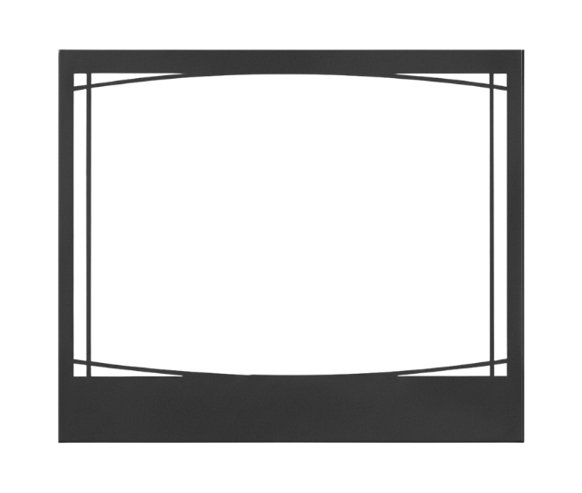 Napoleon Black Zen Design Decorative Front for 36-inch Gas Fireplace