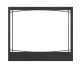 Napoleon Black Zen Design Decorative Front for 36-inch Gas Fireplace