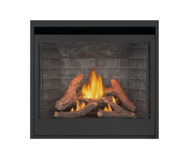 Napoleon Black Zen Design Decorative Front for 42-inch Gas Fireplace