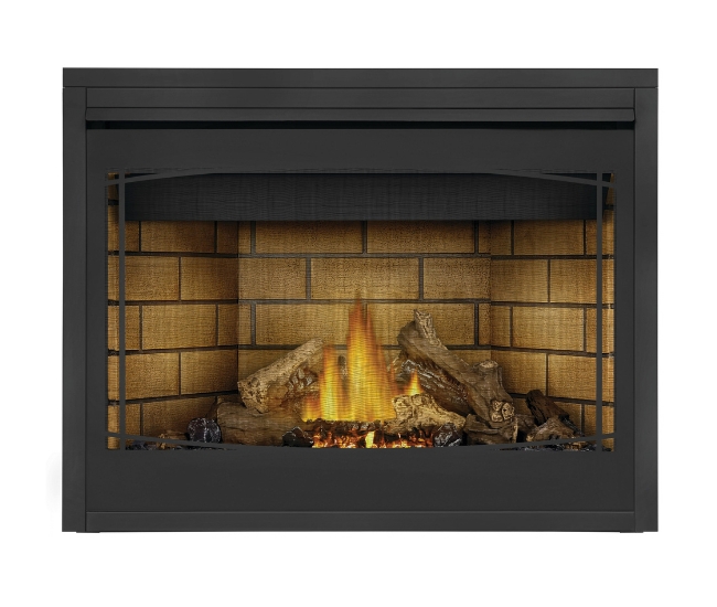 Napoleon Black Zen Design Decorative Front for 46-inch Ascent Direct Vent Gas Fireplace