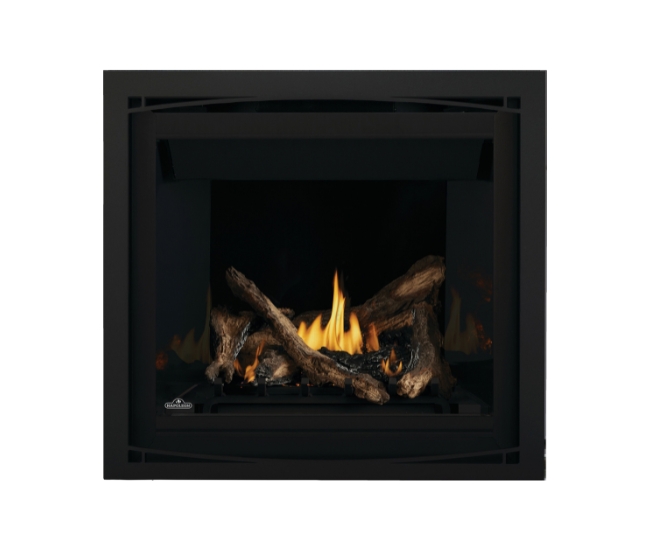 Napoleon Black Zen Design Decorative Front for 36-inch Altitude X Gas Fireplace