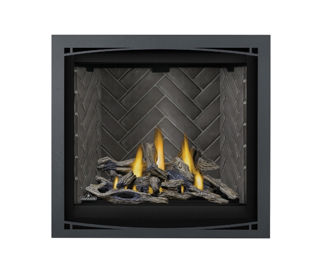 Napoleon Charcoal Zen Design Decorative Front for 36-inch Altitude X Gas Fireplace