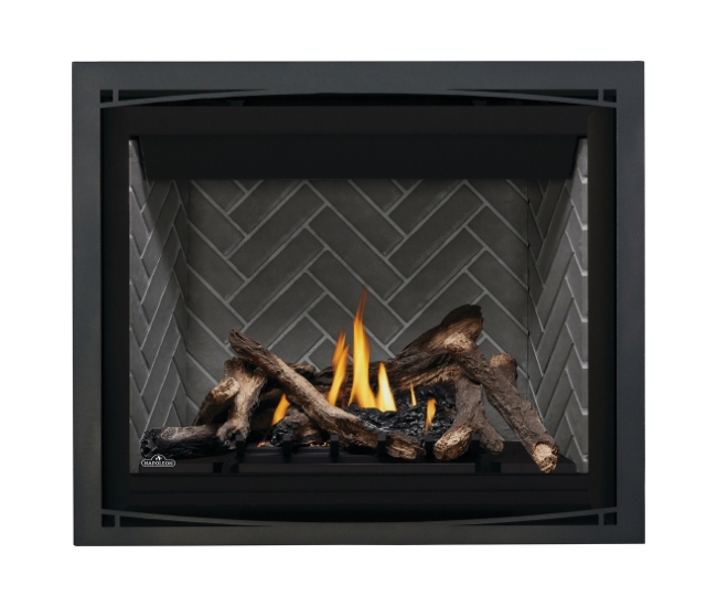 Napoleon Charcoal Zen Design Decorative Front for 42-inch Altitude X Gas Fireplace