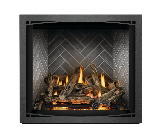 Napoleon Charcoal Zen Design Decorative Front for 36-inch Elevation X Gas Fireplace