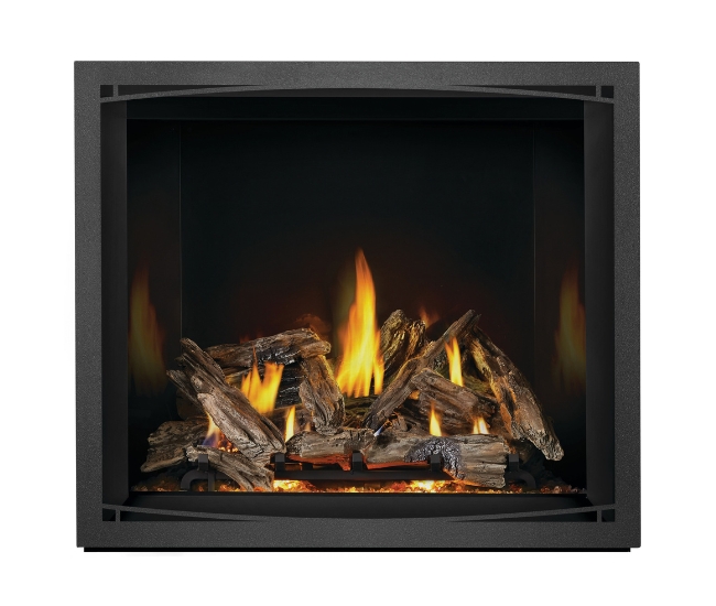Napoleon Charcoal Zen Design Decorative Front for 42-inch Elevation X Gas Fireplace