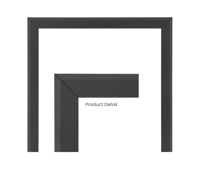 Napoleon Black 3 Sided Finishing Trim with Beveled Edge for 36-inch Altitude X Gas Fireplace