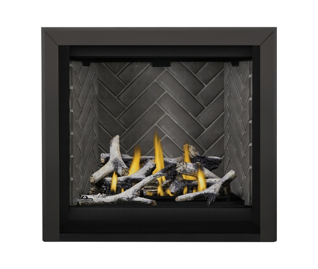Napoleon Black 3 Sided Finishing Trim with Beveled Edge for 36-inch Altitude X Gas Fireplace