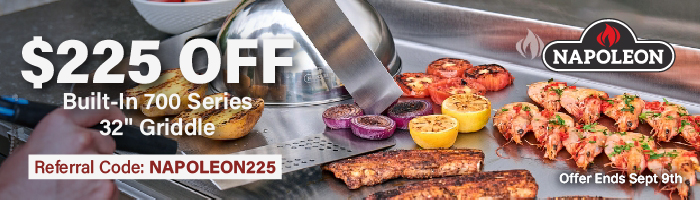 Napoleon Built-In 700 32-inch Griddle $225 off Sale