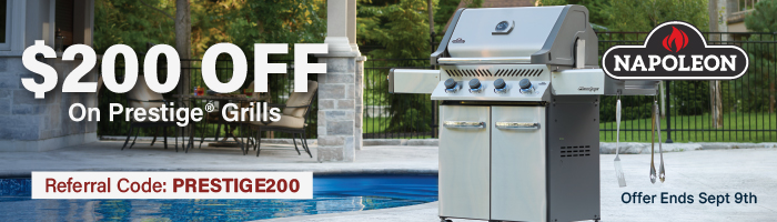 Napoleon Prestige Series $200 off Sale