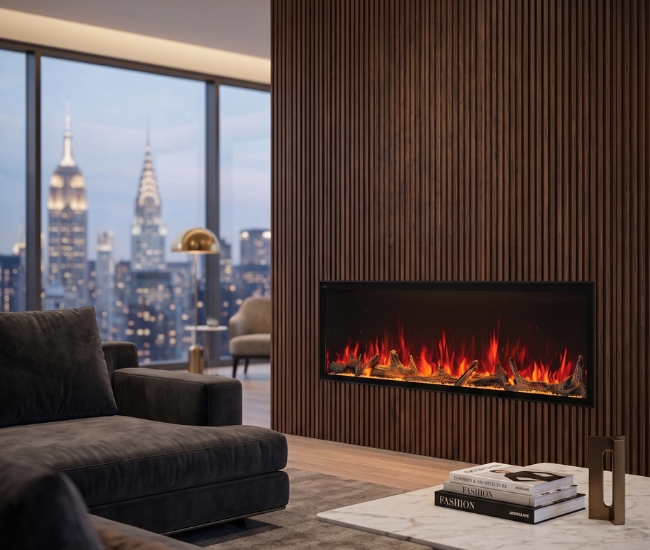 Napoleon Astound Built-In 74-inch Electric Fireplace