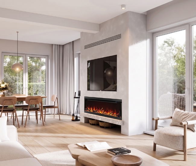 Napoleon Astound FlexMount 74-inch Electric Fireplace