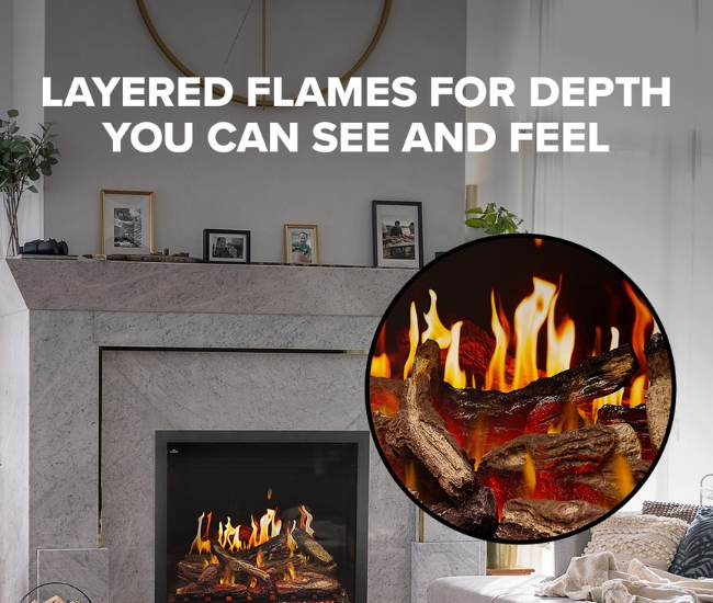 Napoleon Elevation X Electric 36-inch Built-In Electric Fireplace