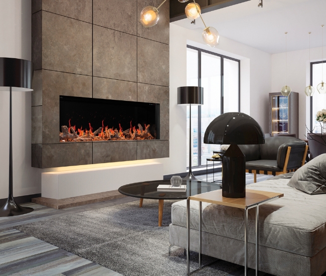 Napoleon Luminex 65-inch LCD Built-In Electric Fireplace