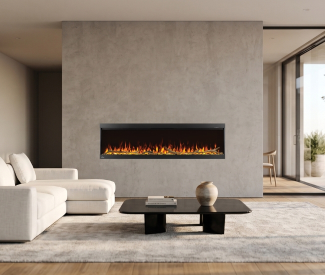 Napoleon Trivista Pictura 60-inch Wall Mount Electric Fireplace
