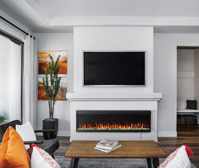 Napoleon Trivista Pictura 60-inch Wall Mount Electric Fireplace
