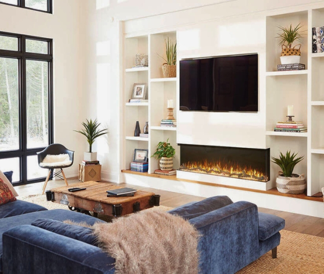 Napoleon Trivista Primis 60-inch Built-In Electric Fireplace