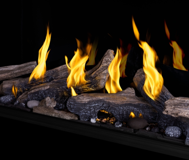 Napoleon Tall Bay Luxuria Multi-Sided 50-inch Direct Vent Natural Gas Fireplace