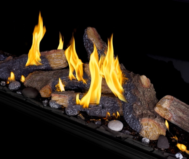 Napoleon Tall Bay Luxuria Multi-Sided 62-inch Direct Vent Natural Gas Fireplace