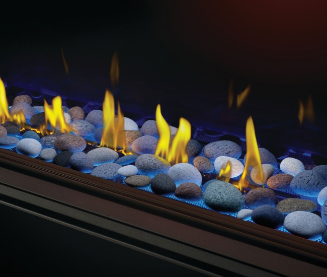 Napoleon Tall Linear Vector See-Thru 74-inch Direct Vent Natural Gas Fireplace