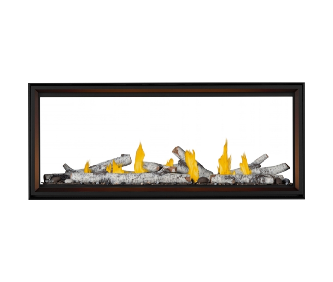 Napoleon Tall Linear Vector See-Thru 62-inch Direct Vent Natural Gas Fireplace