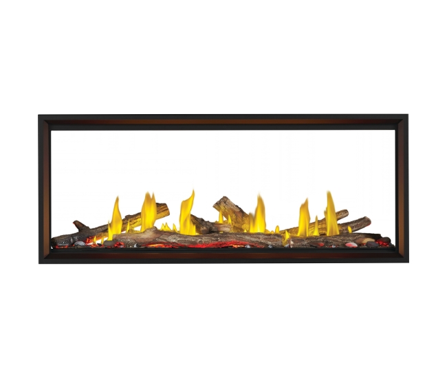 Napoleon Tall Linear Vector See-Thru 62-inch Direct Vent Natural Gas Fireplace