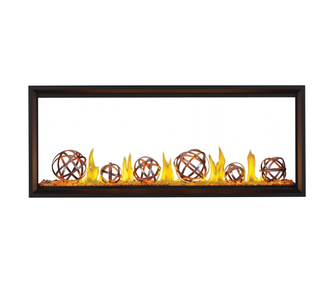 Napoleon Tall Linear Vector See-Thru 62-inch Direct Vent Natural Gas Fireplace