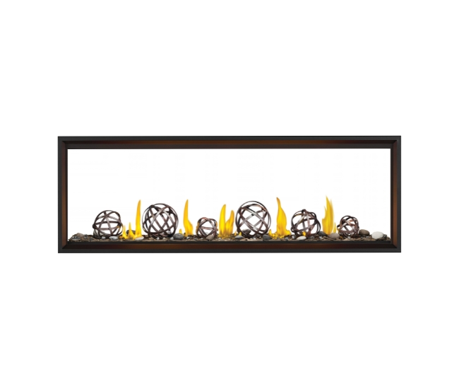 Napoleon Tall Linear Vector See-Thru 74-inch Direct Vent Natural Gas Fireplace