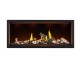 Napoleon Tall Linear Vector with Luminous Logs 62-inch Direct Vent Natural Gas Fireplace