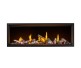 Napoleon Tall Linear Vector with Luminous Logs 74-inch Direct Vent Natural Gas Fireplace