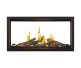 Napoleon Tall Linear Vector with Luminous Logs See-Thru 50-inch Direct Vent Natural Gas Fireplace