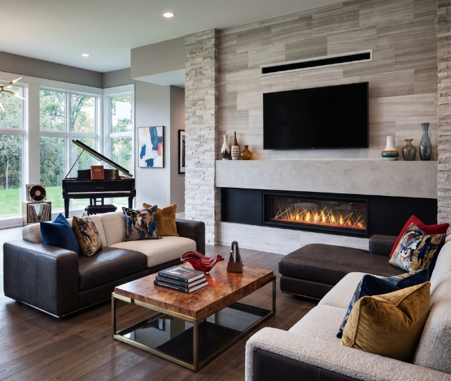 Napoleon Vector 62-inch See-Thru Direct Vent Natural Gas Fireplace
