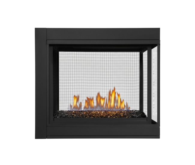 Napoleon Ascent Multi-View 3-Sided Direct Vent Natural Gas Fireplace with Glass Burner