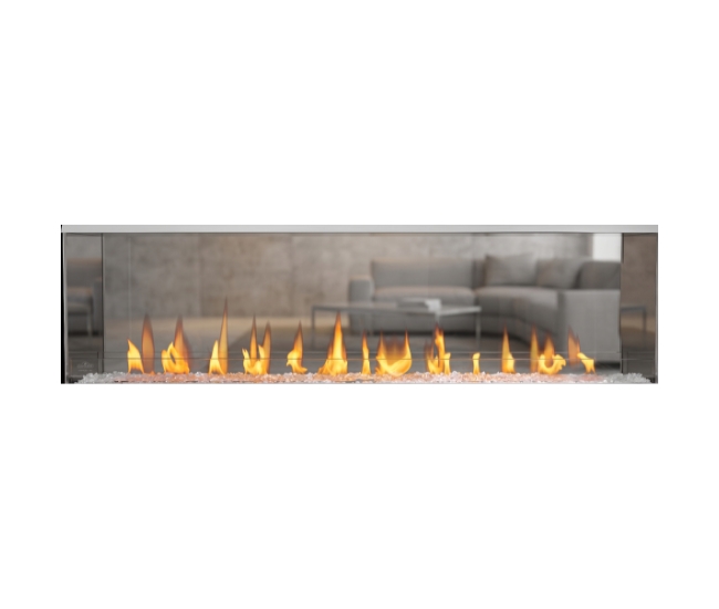 Napoleon Galaxy See-Thru 62-inch Electronic Ignition Outdoor Natural Gas Fireplace