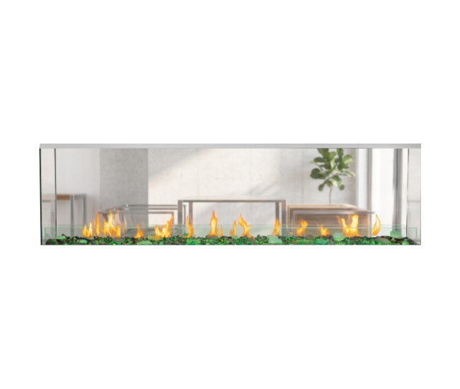 Napoleon Galaxy See-Thru 74-inch Electronic Ignition Outdoor Natural Gas Fireplace