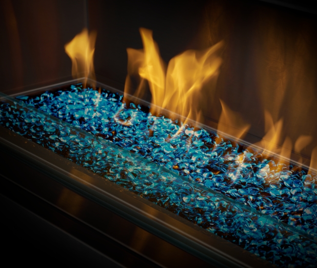 Napoleon Galaxy See-Thru 50-inch Electronic Ignition Outdoor Natural Gas Fireplace