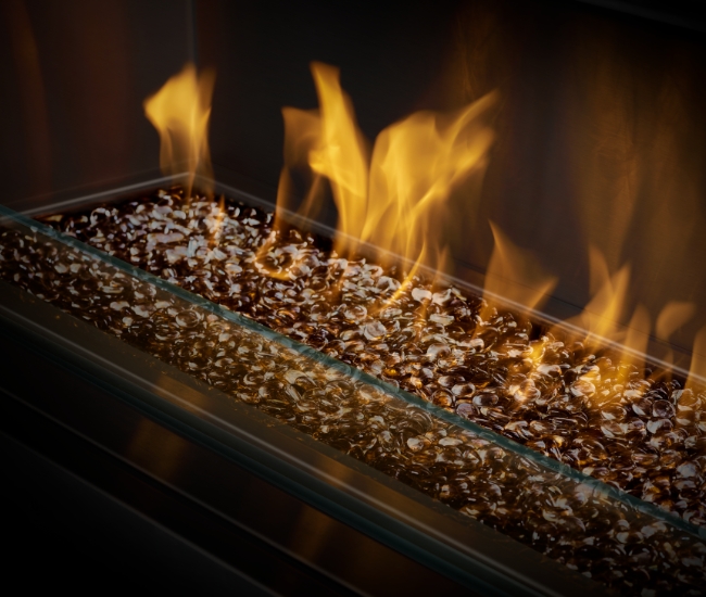 Napoleon Galaxy See-Thru 50-inch Electronic Ignition Outdoor Natural Gas Fireplace