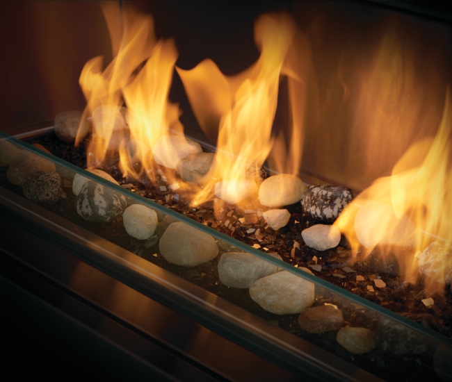 Napoleon Galaxy See-Thru 50-inch Electronic Ignition Outdoor Natural Gas Fireplace