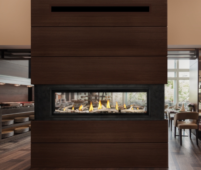 Napoleon Luxuria See-Thru 62-inch Direct Vent Natural Gas Fireplace