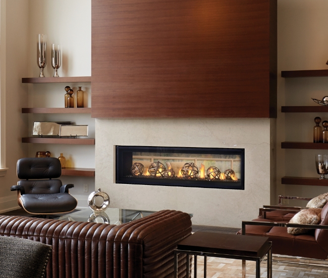Napoleon Luxuria See-Thru 62-inch Direct Vent Natural Gas Fireplace