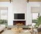 Napoleon Tall Bay Luxuria Multi-Sided 50-inch Direct Vent Natural Gas Fireplace
